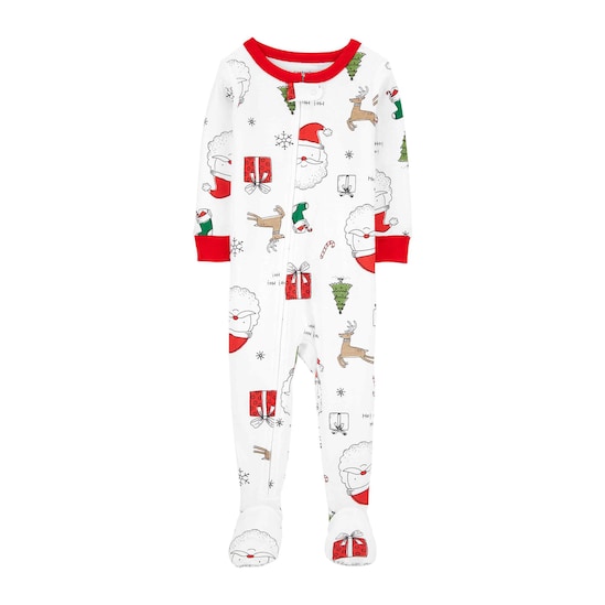 Macacão Bebê Papai Noel Carter's - Branco