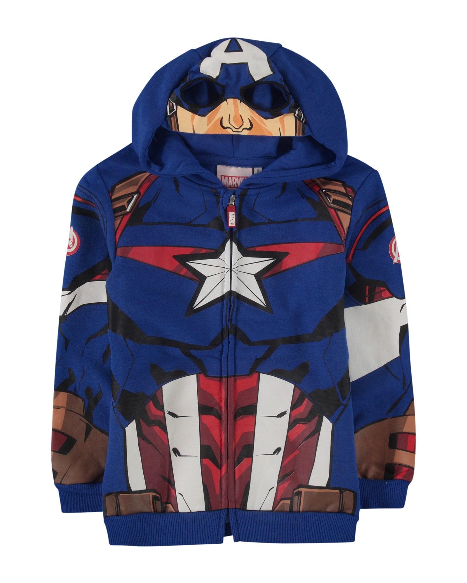 Jaqueta Moletom CapitÃ£o AmÃ©rica Infantil Blusão Moletom Infantil