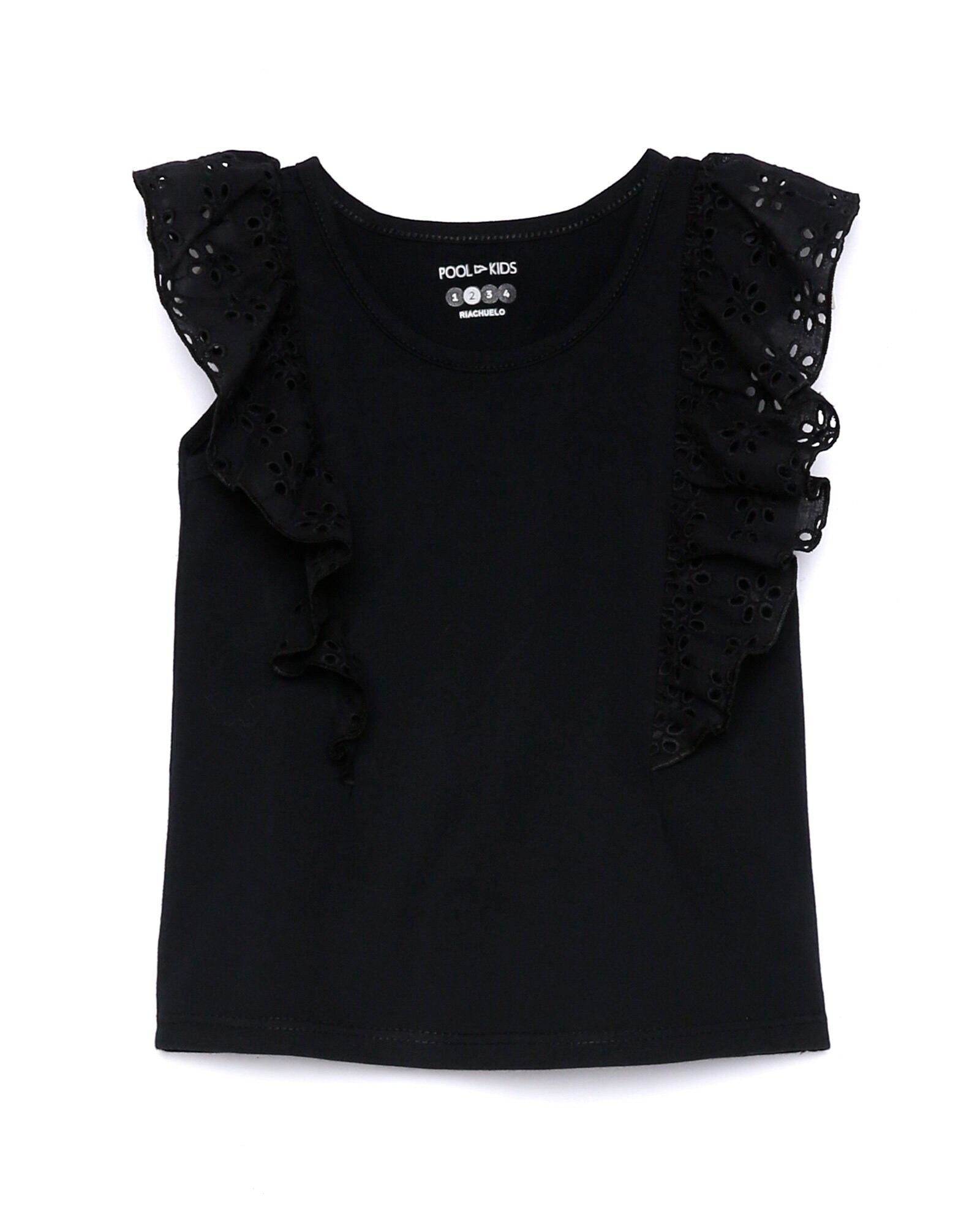 blusa de lese com babado