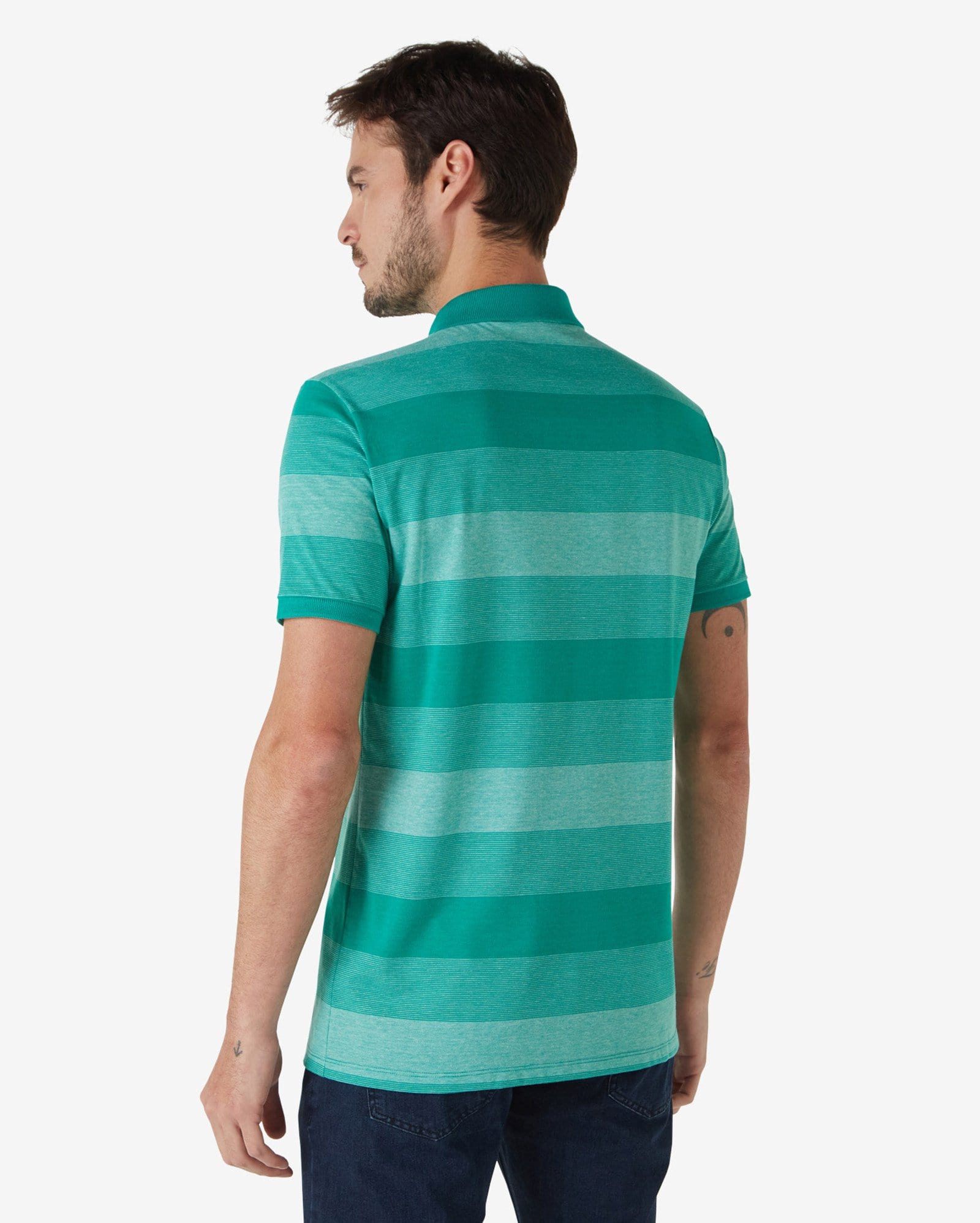 camisa polo verde agua masculina