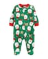 Macacão Pijama Bebê Fleece Papai Noel Carter's - Verde