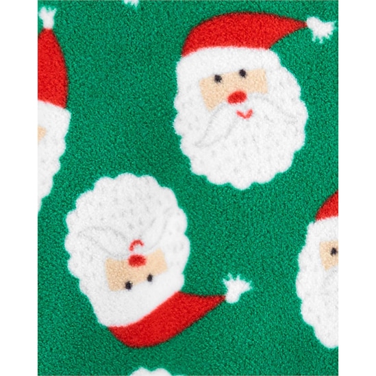 Macacão Pijama Bebê Fleece Papai Noel Carter's - Verde