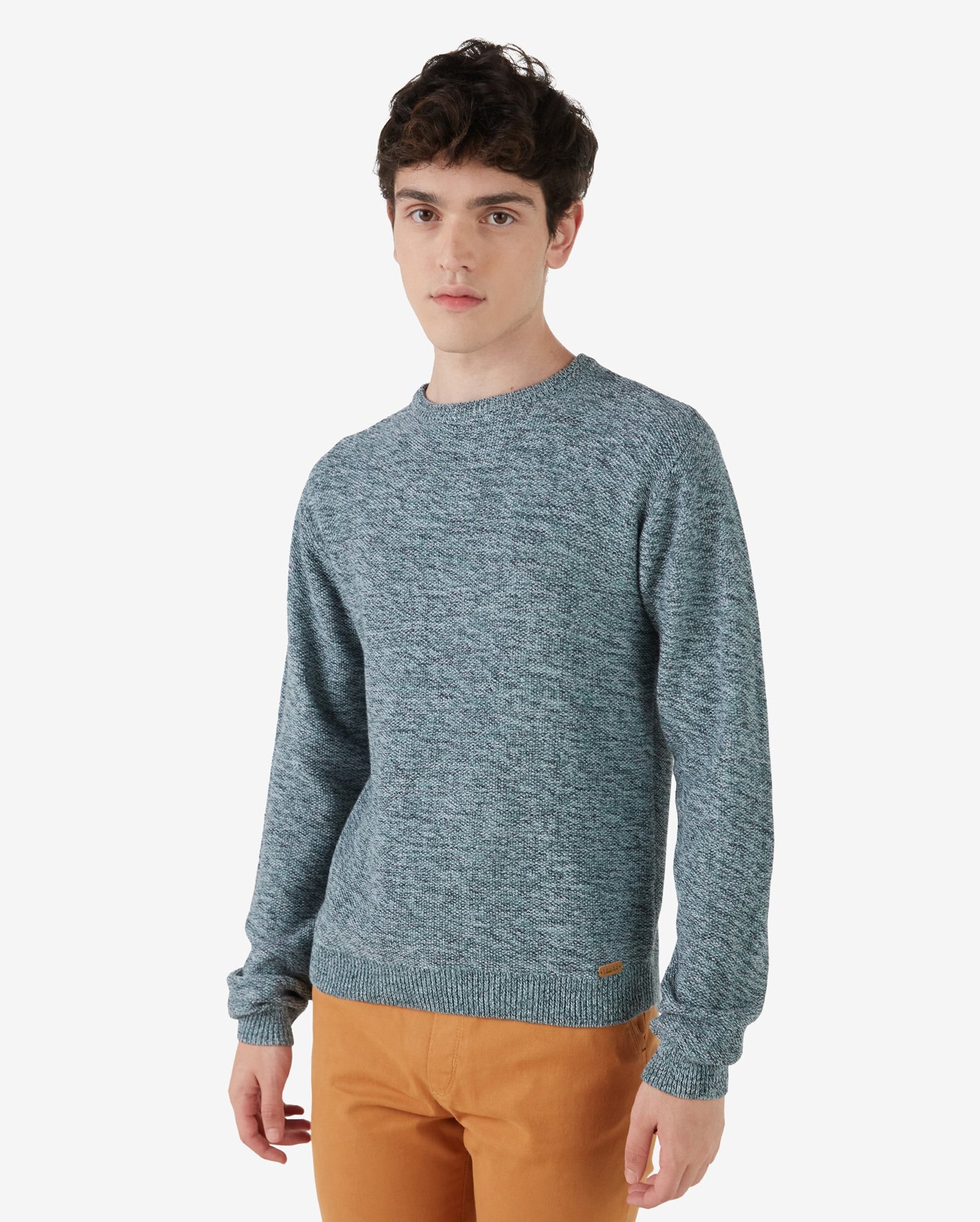 Riachuelo Suéter Juvenil Tricot Mescla Azul Tam 10 a 16 Young