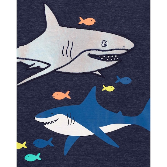 Camiseta Tubarão Carter's - Azul Marinho