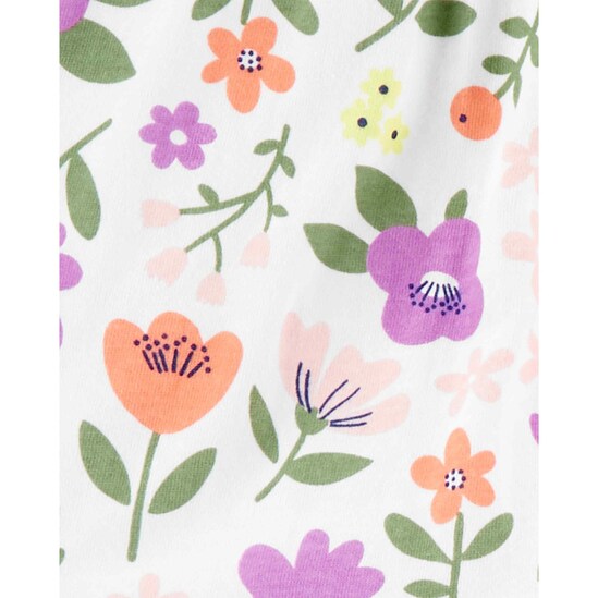 Conjunto Bebê Carter´s 3 Peças Summer - Amarelo/Branco/Lilás
