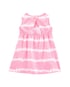 Kit Vestido Bebê Carter´s Listrado Tie Dye + Calcinha - Branco/Rosa