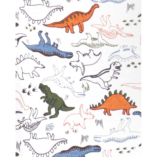 Macacão Dinossauros Carter's - Branco
