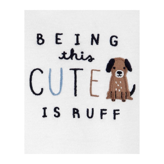 Conjunto Bebê 3 Peças Cachorrinho Carter's Branco