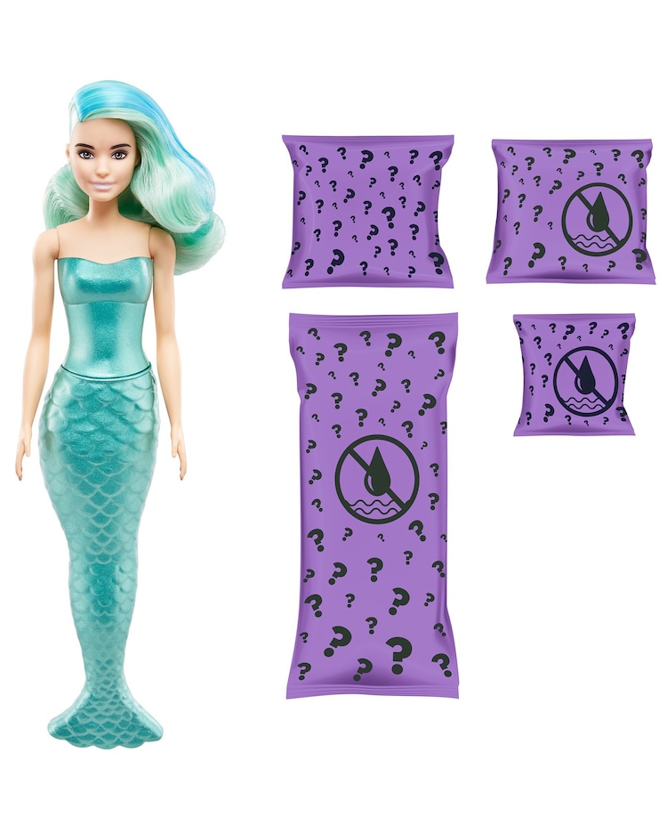 Riachuelo Barbie Boneca Color Reveal Sereia Mattel Multicor