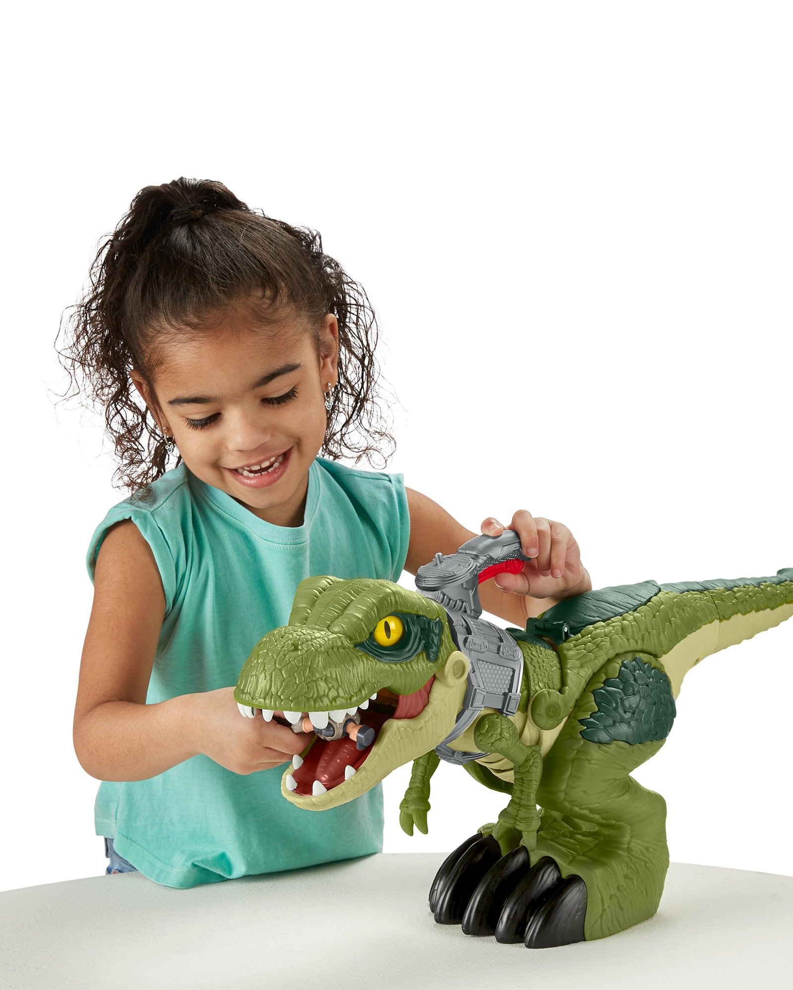 Mega Mordida Figura Fisher Price T Rex Mordida Feroz Ri Happy Rex
