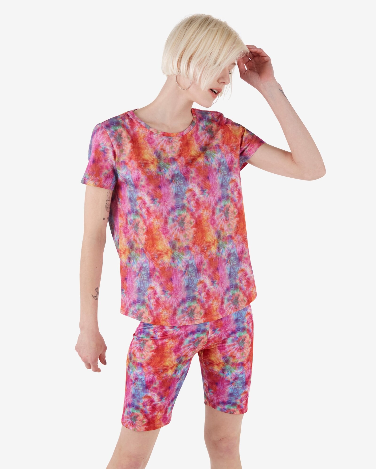 blusa tie dye laranja