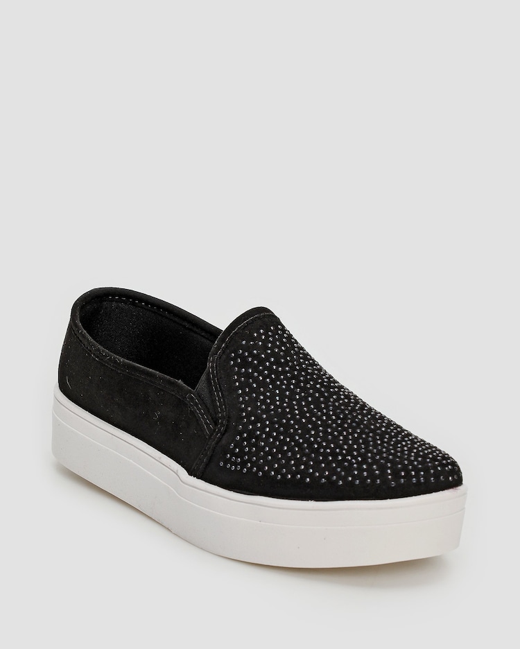 Riachuelo Tênis Casual Slip On Flatform Preto Sómodda