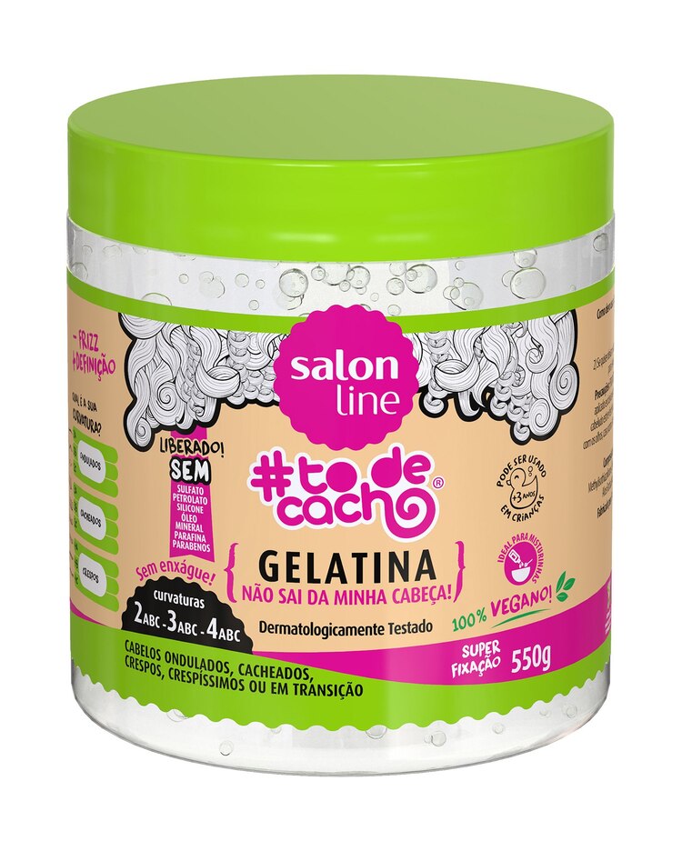 Riachuelo Finalizador Gelatina Nao Sai Da Minha Cabeca Todecacho Salon Line 550g Riachuelo Finalizador Gelatina Nao Sai Da Minha Cabeca Todecacho Salon Line 550g