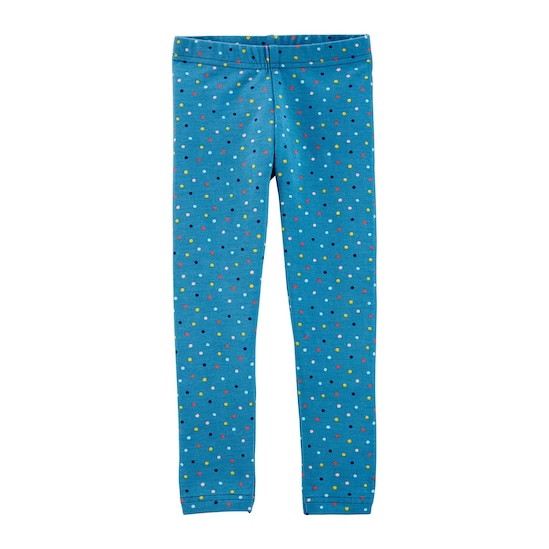 Calça Legging Infantil Poá Carter's - Azul Claro