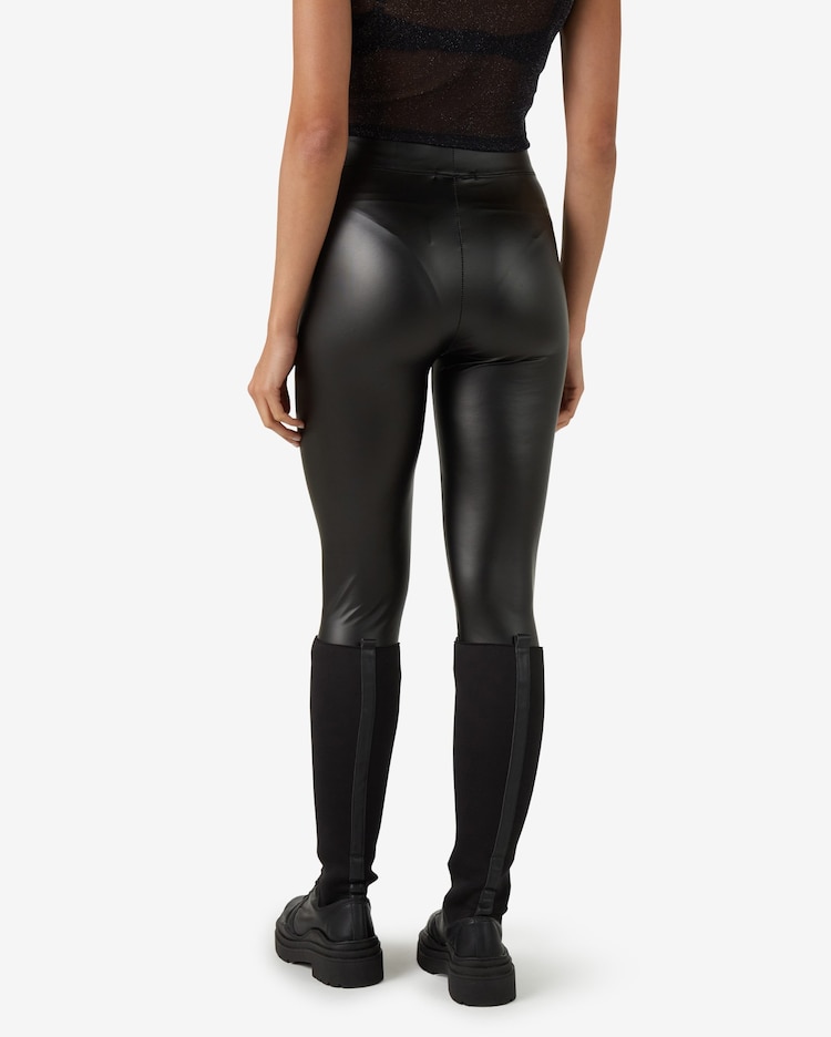 Riachuelo Calça Legging Feminina Vinil Preto Pool by Riachuelo