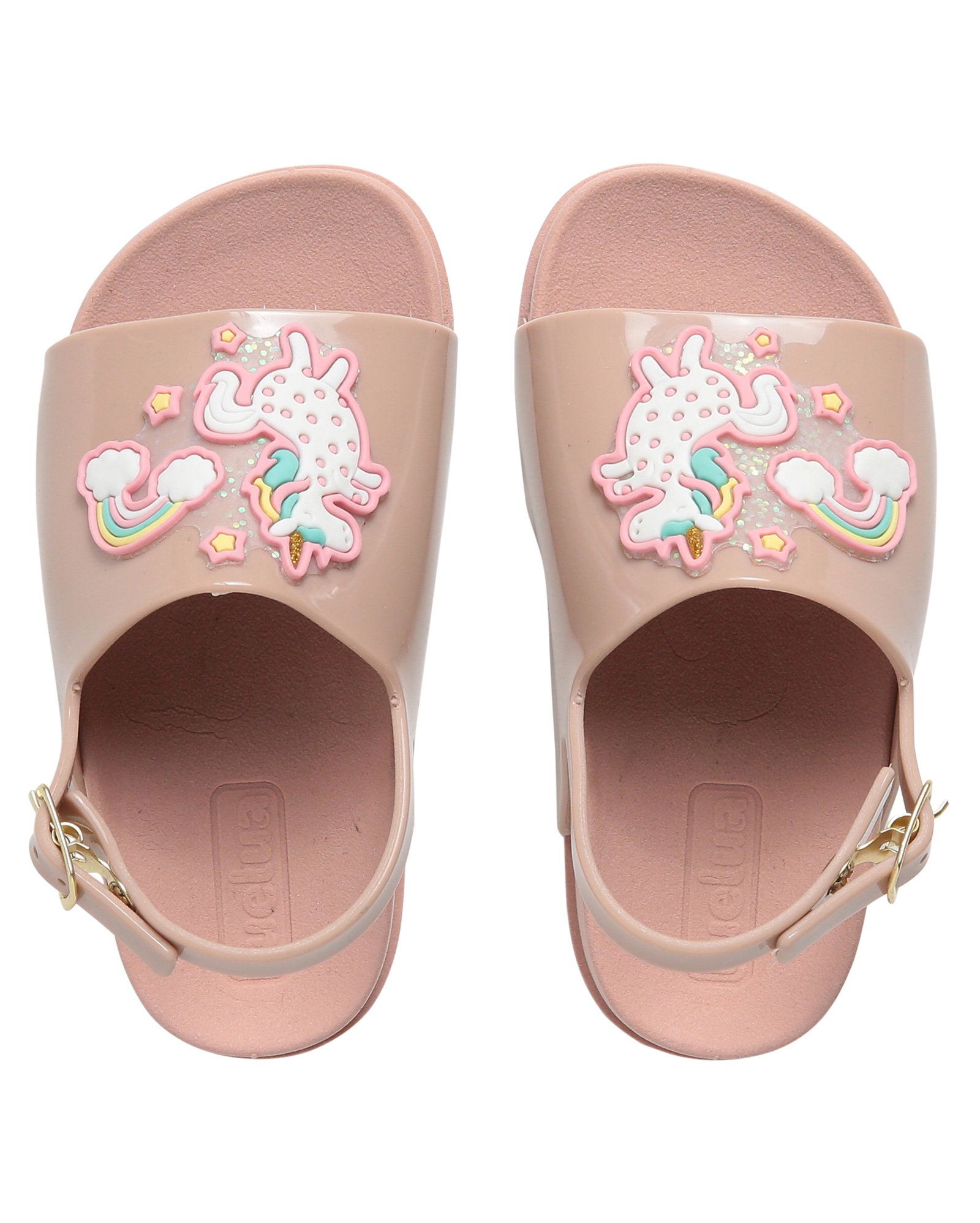Riachuelo | Sandália Papete Infantil Unicórnio PVC LueLua - Rosa Claro