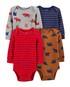 Kit Body Bebê Carter´s 4 Peças Animals - Multicor