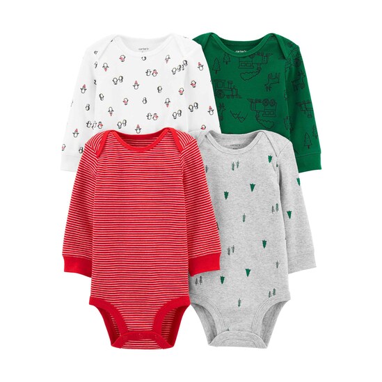 Kit Body Bebê Carter´s 4 Peças Forest - Multicor
