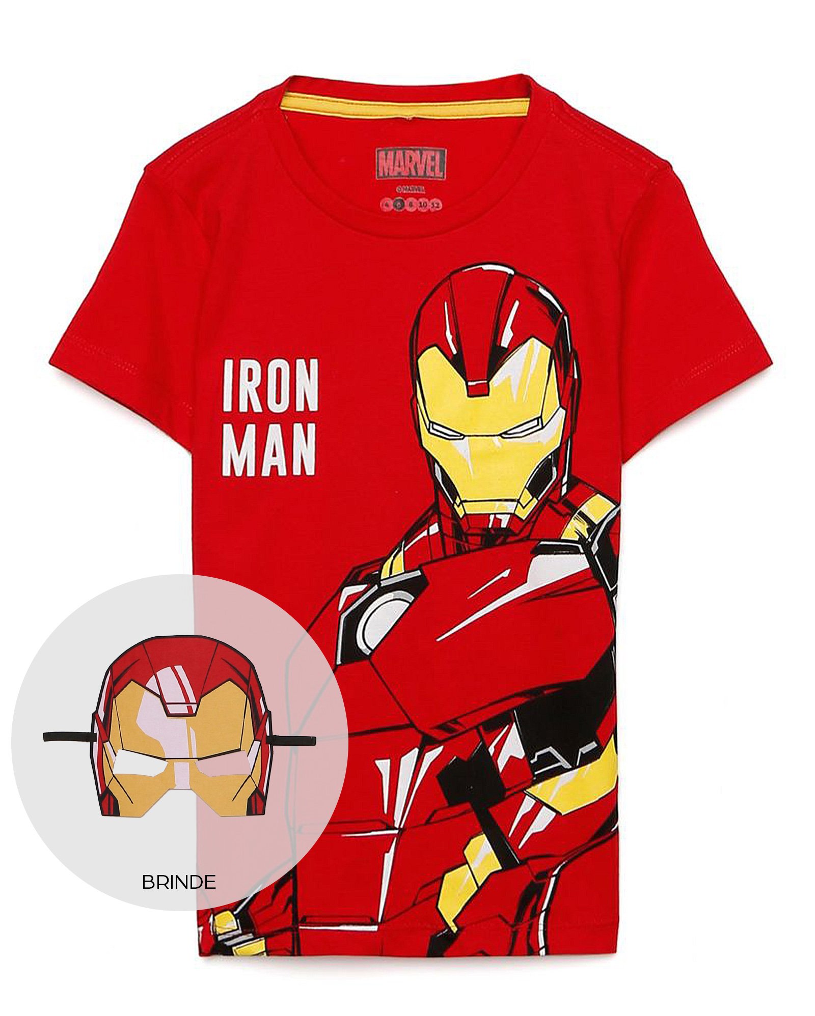 camiseta infantil do homem de ferro