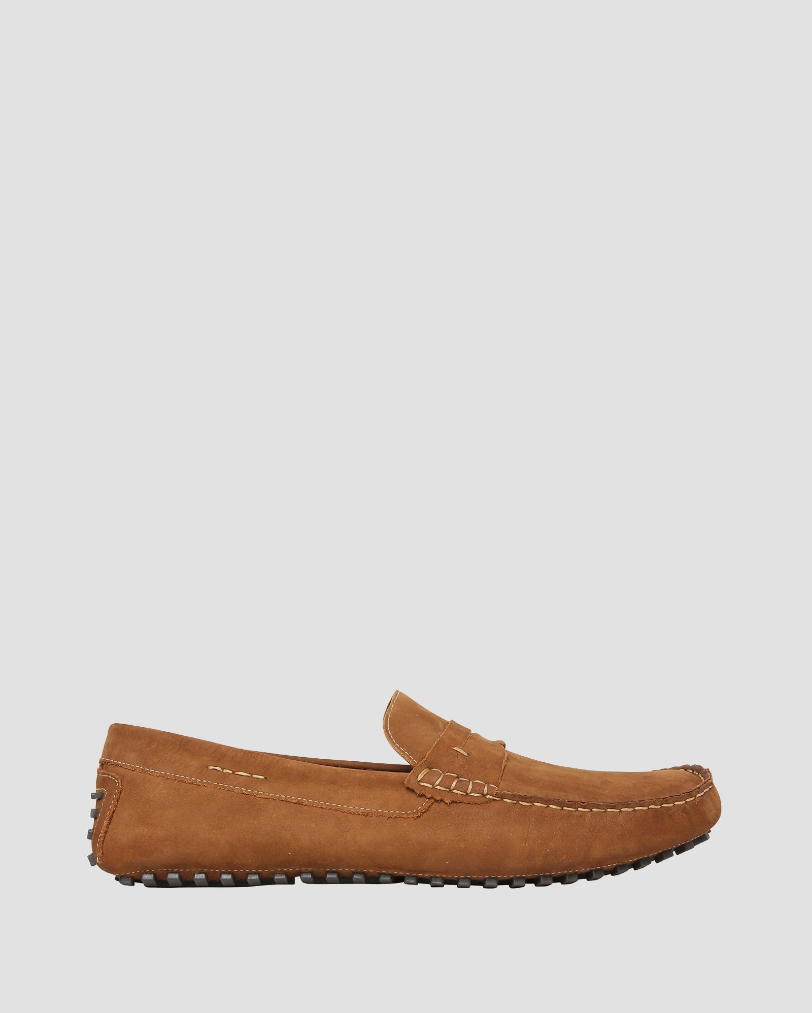 Sapato Mocassim Nobuck RCHLO Man - Marrom Camelo