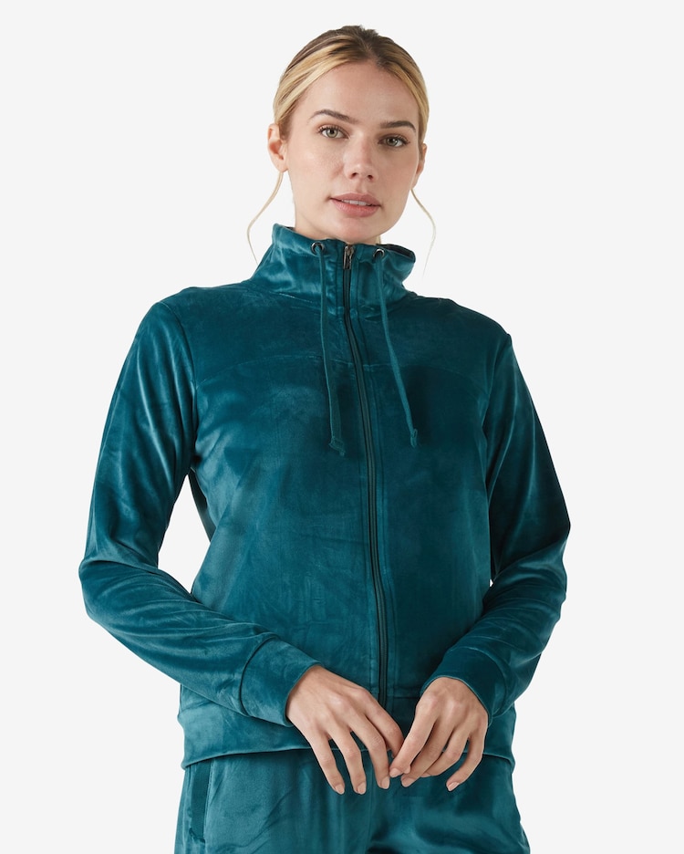 Riachuelo Jaqueta Esportiva Feminina Plush Verde Body Work by