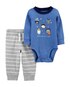 Conjunto Bebê Carter´s 2 Peças Snow Much Fun! Cinza Mescla