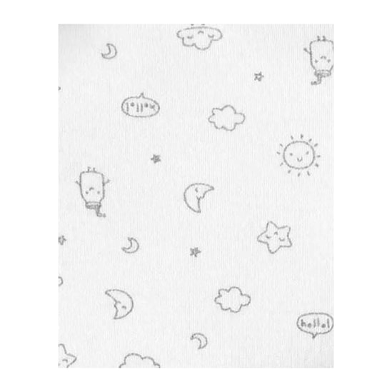 Kit Body Bebê Carter´s 5 Peças Love You Cinza Mescla