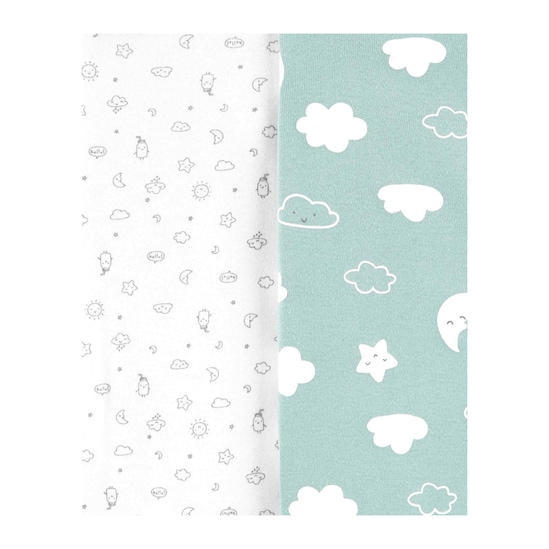 Kit Body Bebê Carter´s 5 Peças Love You Cinza Mescla