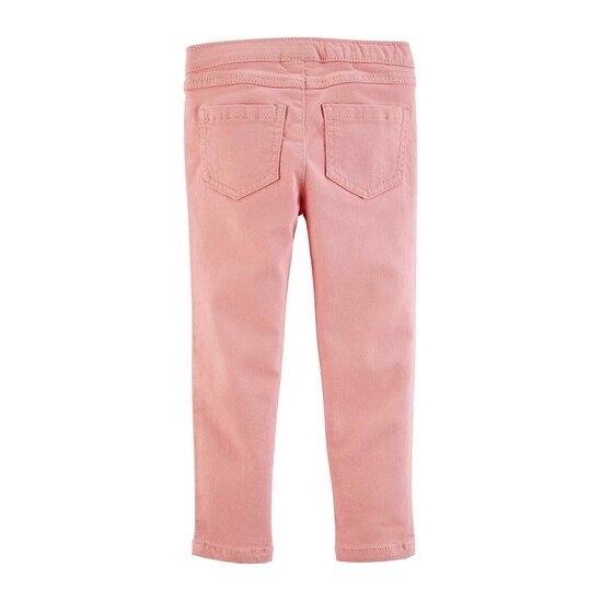 Calça Jeans Color Infantil Carter's Rosa Pastel Tam 2 a 5