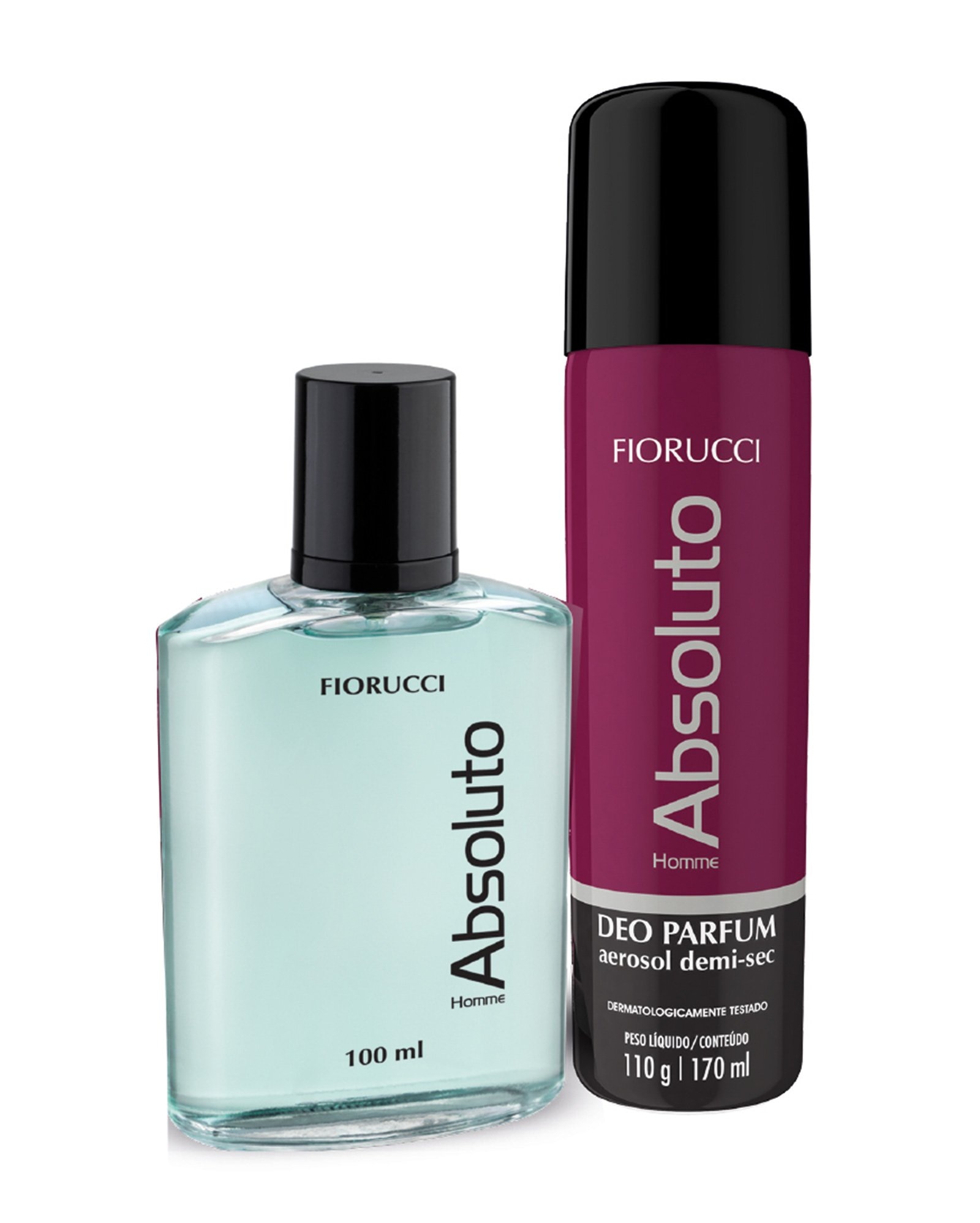Kit Deo Colônia Fiorucci Absoluto 100ml + Desodorante Aerosol 170ml