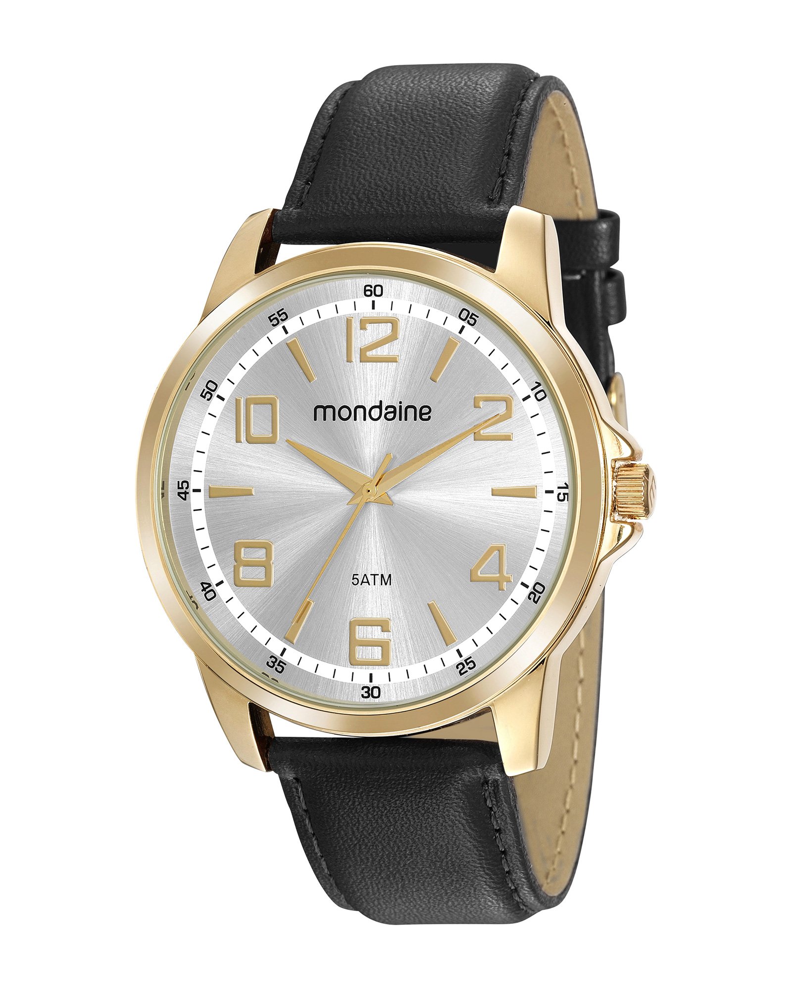 Kit Relógio Masculino Mondaine + Canivete - Dourado/Preto