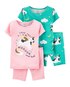 Kit Pijama Bebê 4 Peças Vaquinha Carter's Multicor