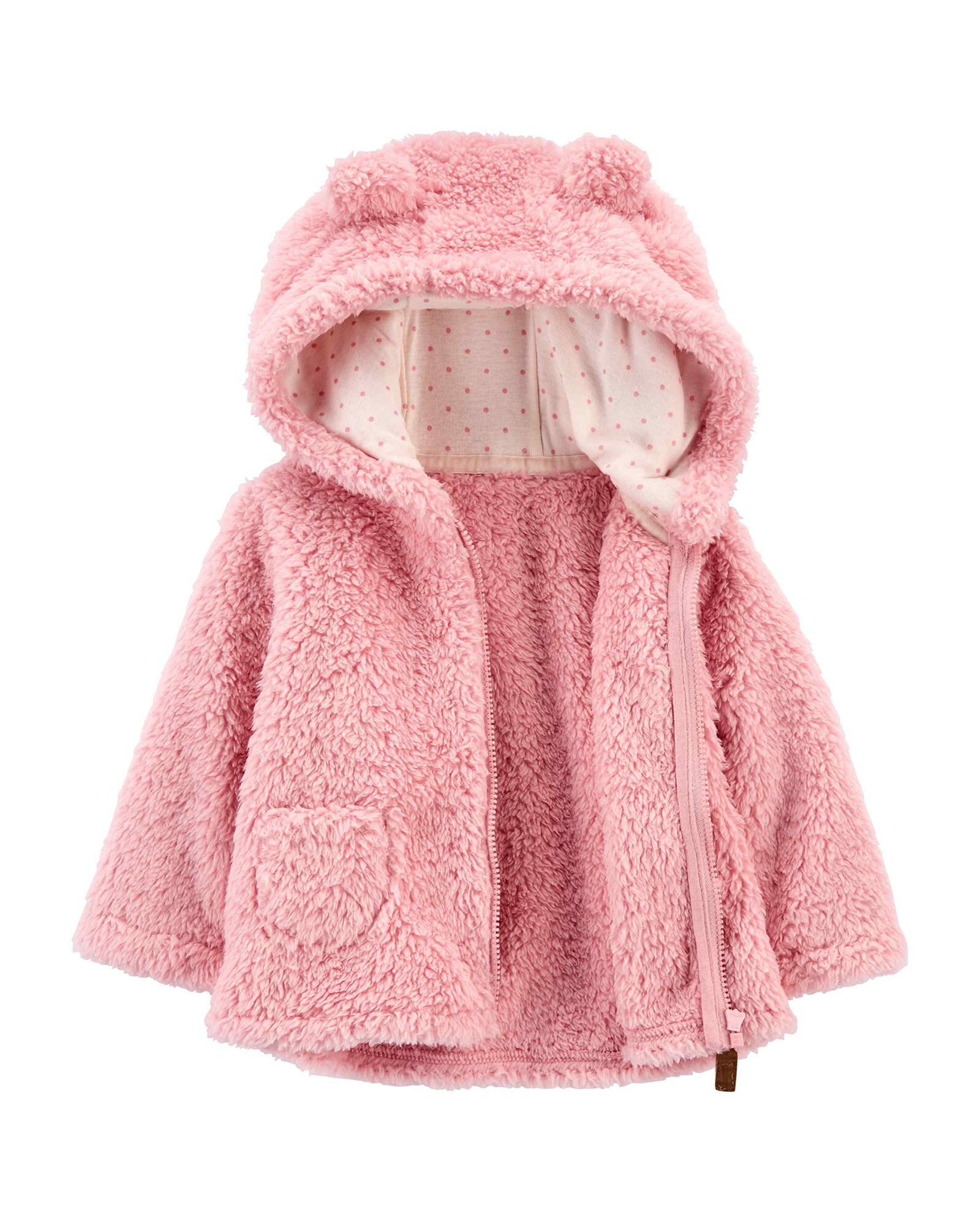 pink sherpa lined moletom com capuz
