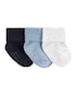 Kit Meia Bebê 3 Pares Carter´s Azul
