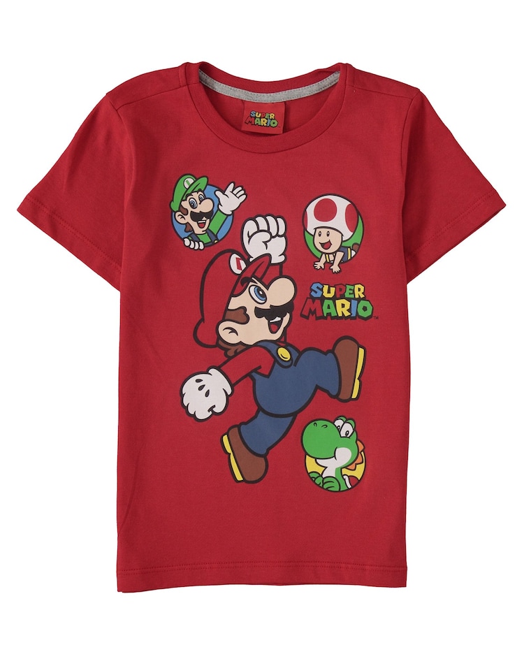 Riachuelo Pijama Infantil Curto Manga Curta Malha Mario Bros