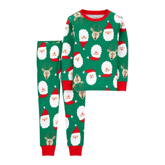 Pijama Infantil Carter´s 2 Peças Santa Claus Verde