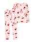 Pijama Infantil Carter´s 2 Peças Santa Claus Rosa
