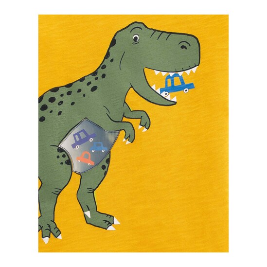 Camiseta Infantil Manga Longa Dino Carter's Amarelo