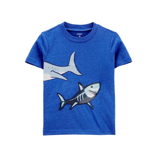 Camiseta Infantil Carter´s Sharks Azul