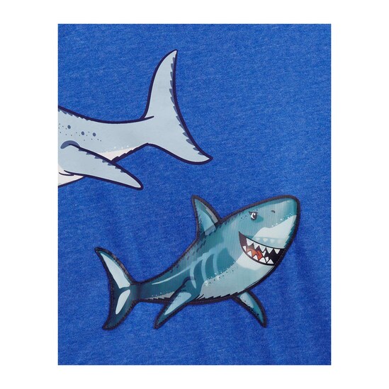 Camiseta Infantil Carter´s Sharks Azul