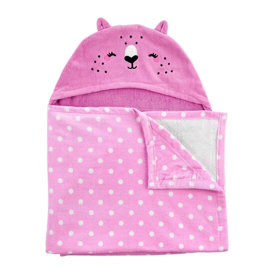 Toalha com Capuz Carter´s Cat Rosa