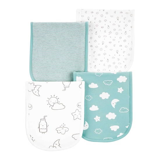 Kit Paninho de Boca Carter´s 4 Peças Coulds Azul/Branco