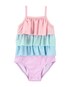 Maiô Bebê Carter´s Proteção UV Babados Candy Color Lilás/Rosa/Azul