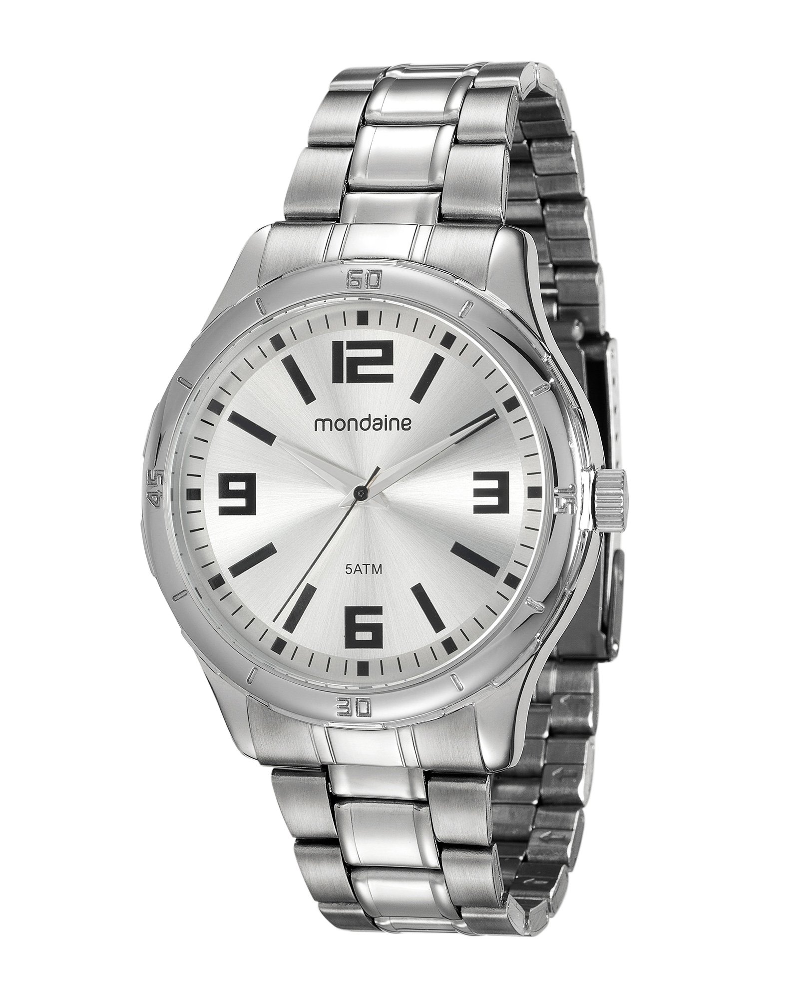 relogio mondaine stainless steel back water resistant 5 atm