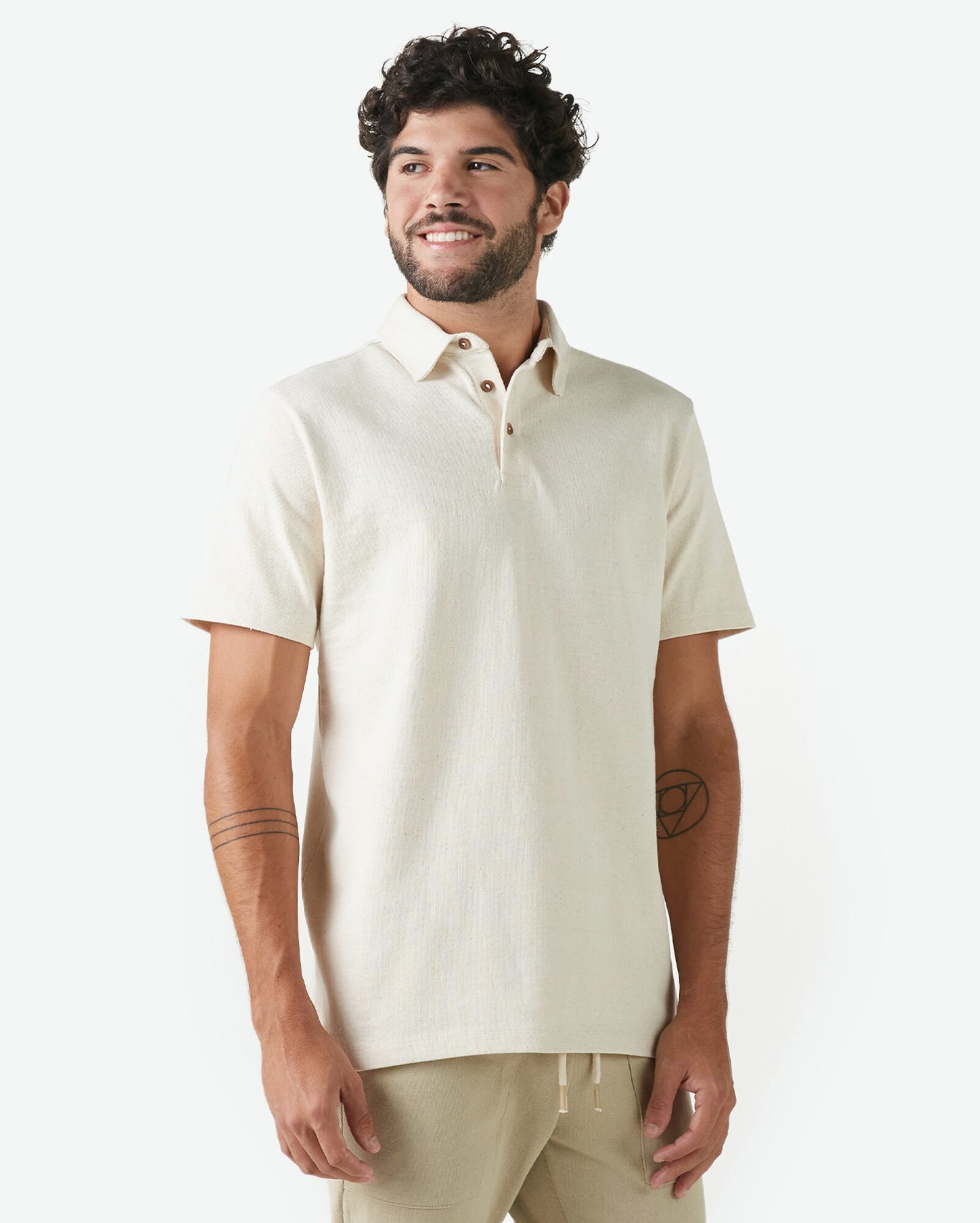 Riachuelo | Polo masculina off-white