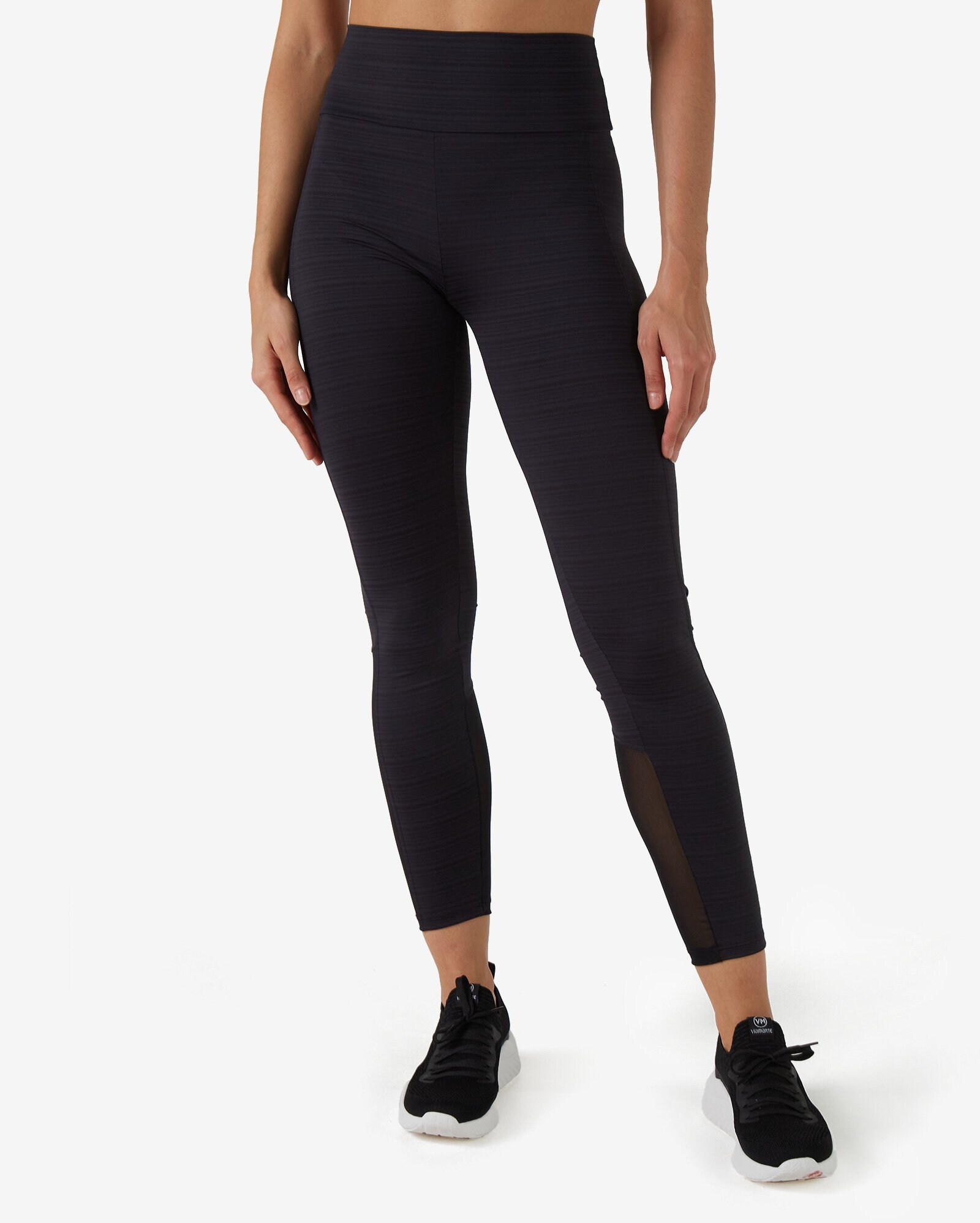 Riachuelo | Calça Legging Esportiva Feminina Microfibra Tule Preto Body  Work by Riachuelo