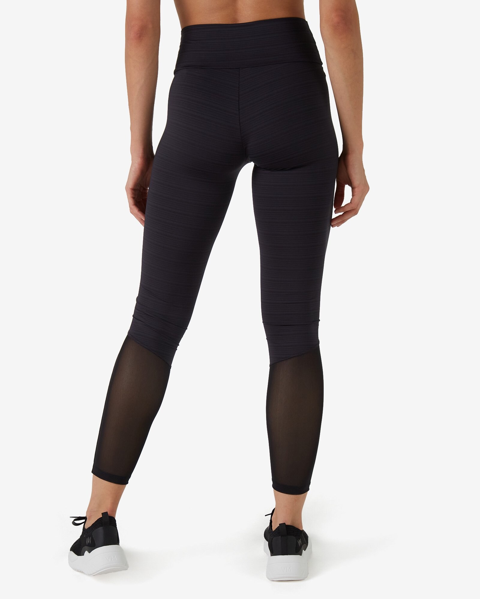 Riachuelo | Calça Legging Esportiva Feminina Microfibra Tule Preto Body  Work by Riachuelo