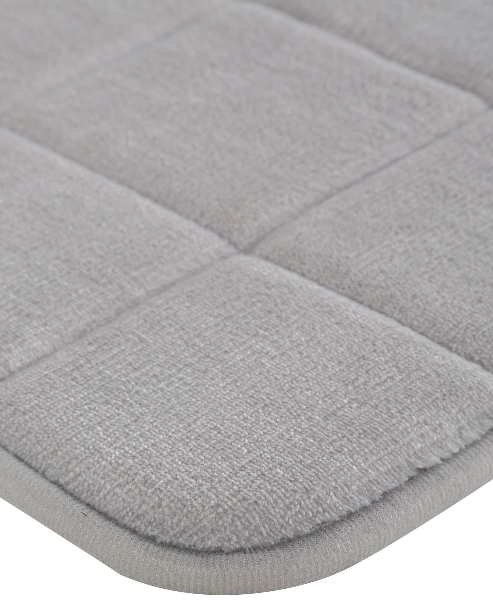 Riachuelo Tapete de Banheiro Memory Foam Cinza Claro 40x60cm AK by