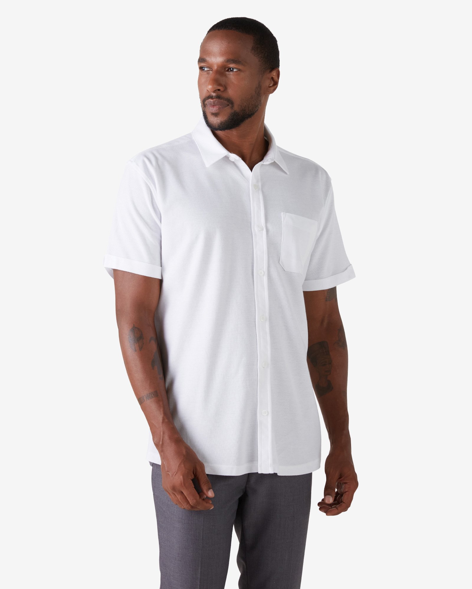 camisa casual branca
