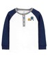 Camiseta Raglan Infantil Carter´s Monsters Branco Tam. 2 a 5 Anos